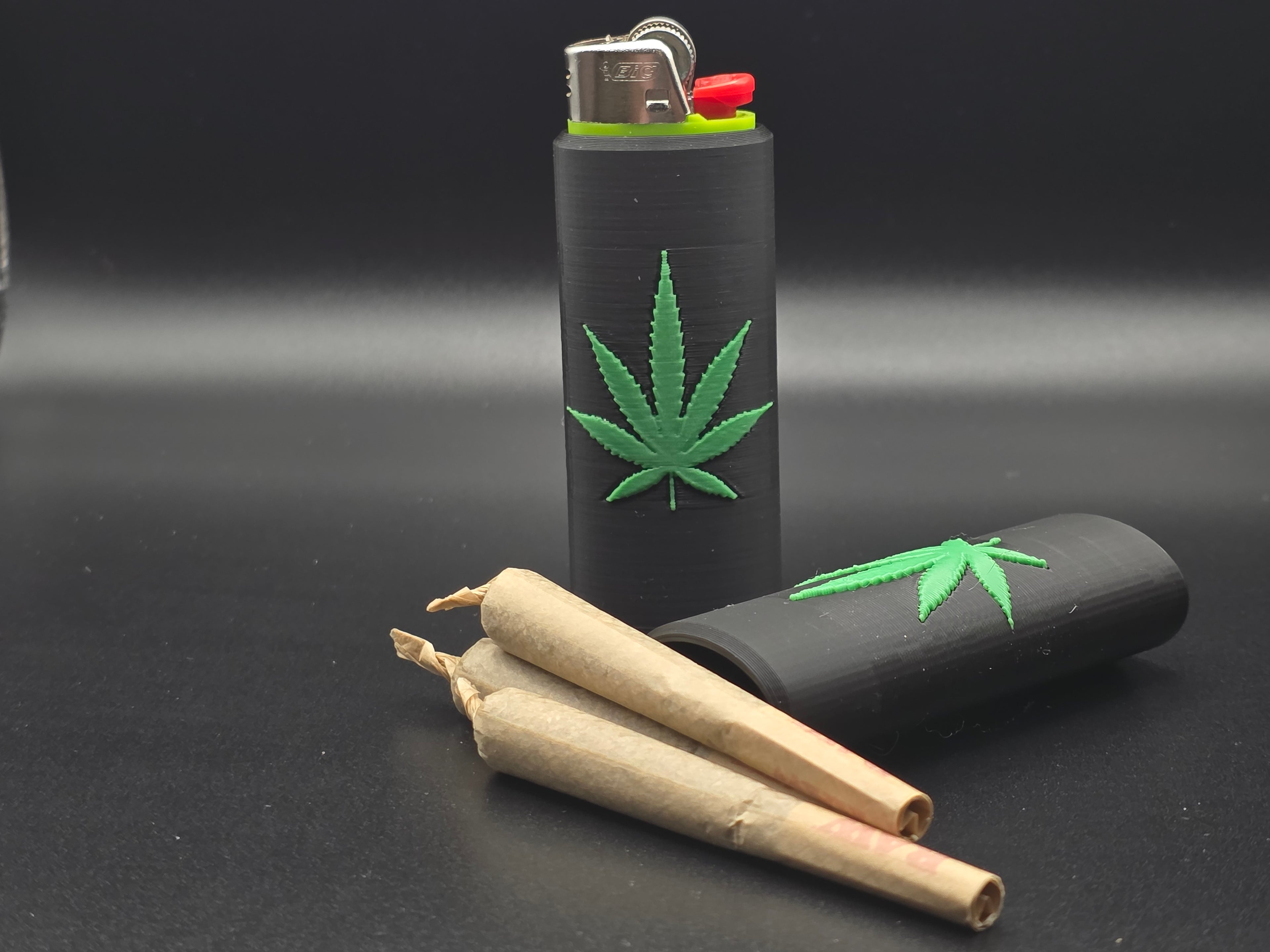 Pot Leaf Lighter Case x25