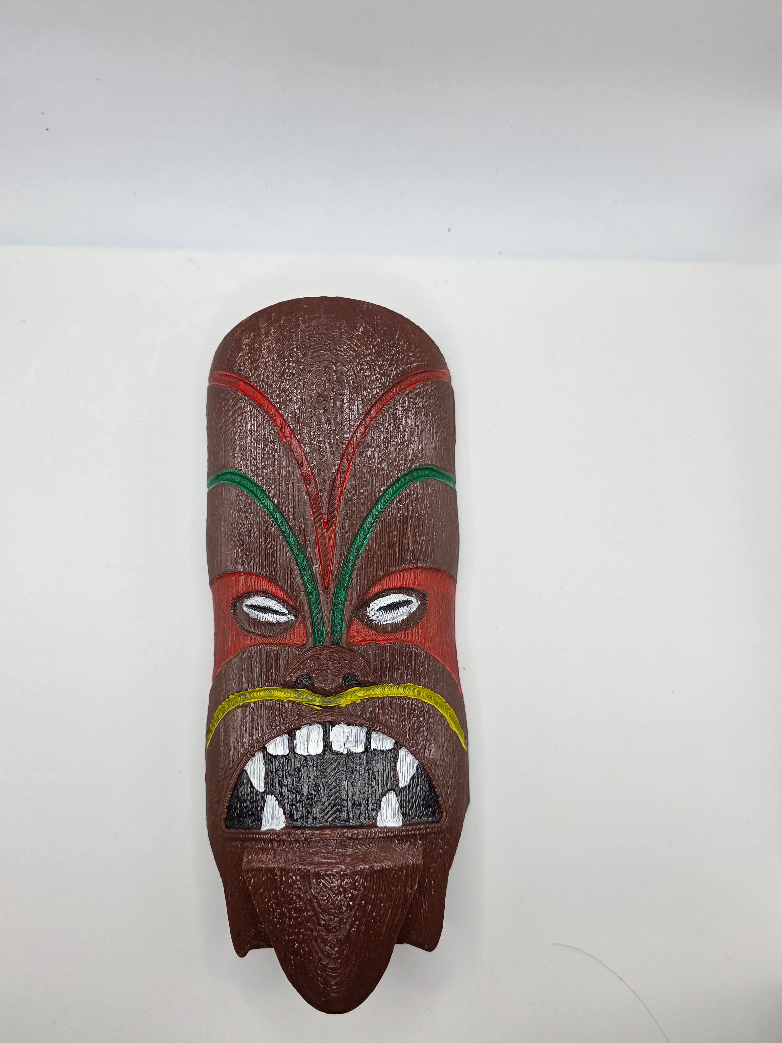 Chewbacca Tiki Mask – Handcrafted Sci-Fi Tribal Wall Art