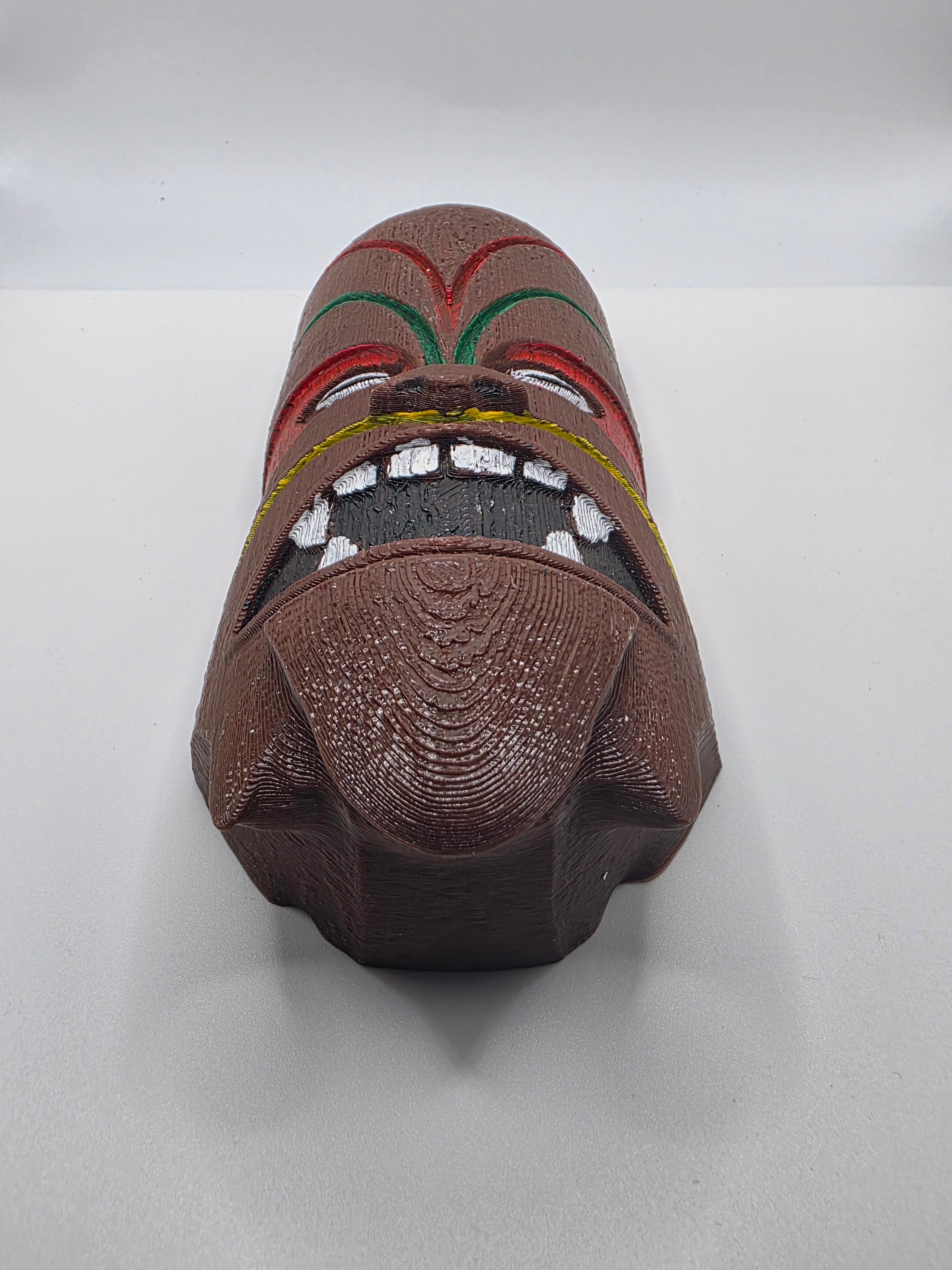 Chewbacca Tiki Mask – Handcrafted Sci-Fi Tribal Wall Art